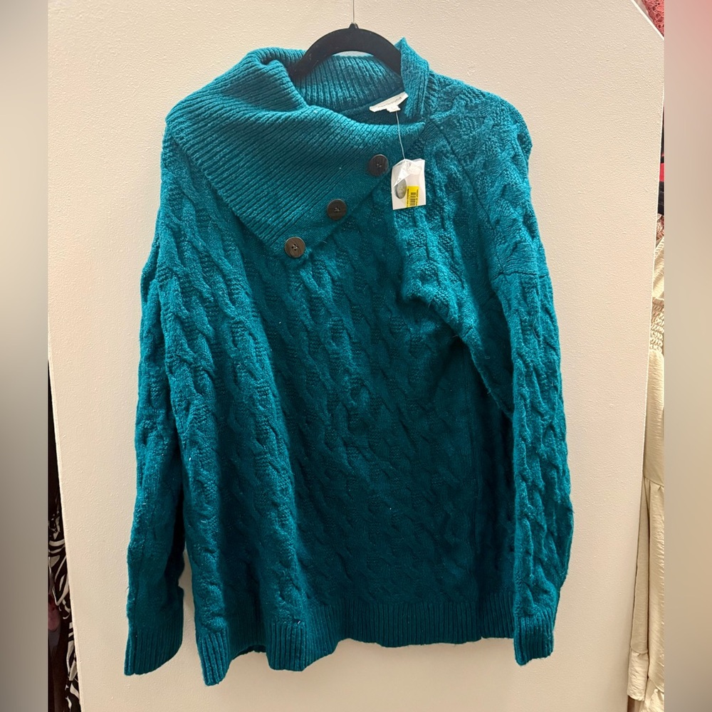 FINAL PRICE - NWT teal sweater🍦